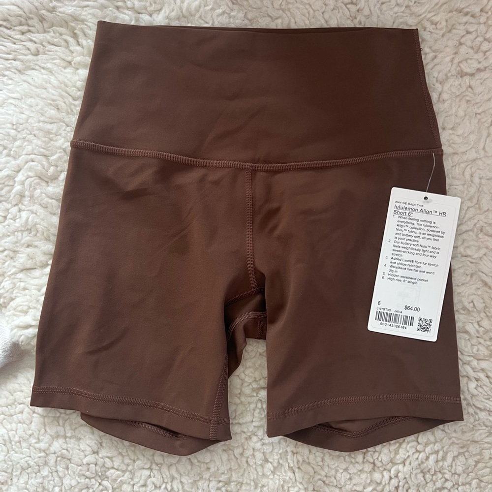 Lululemon align HR short 6in in Java